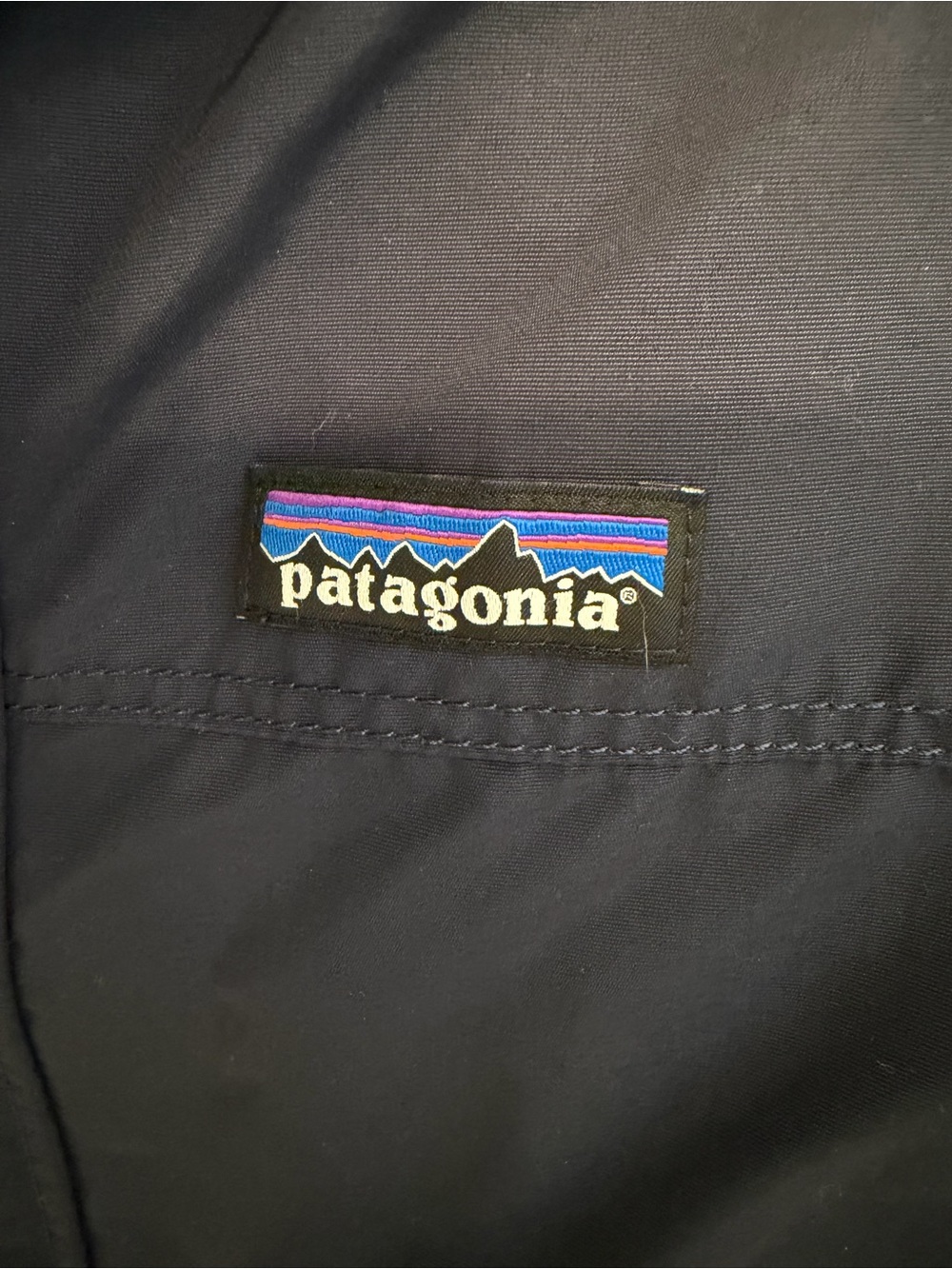 Patagonia Mens Small Lone Mountain Parka Navy Blue Full Zip Insulated Jacket - Picture 3 of 12